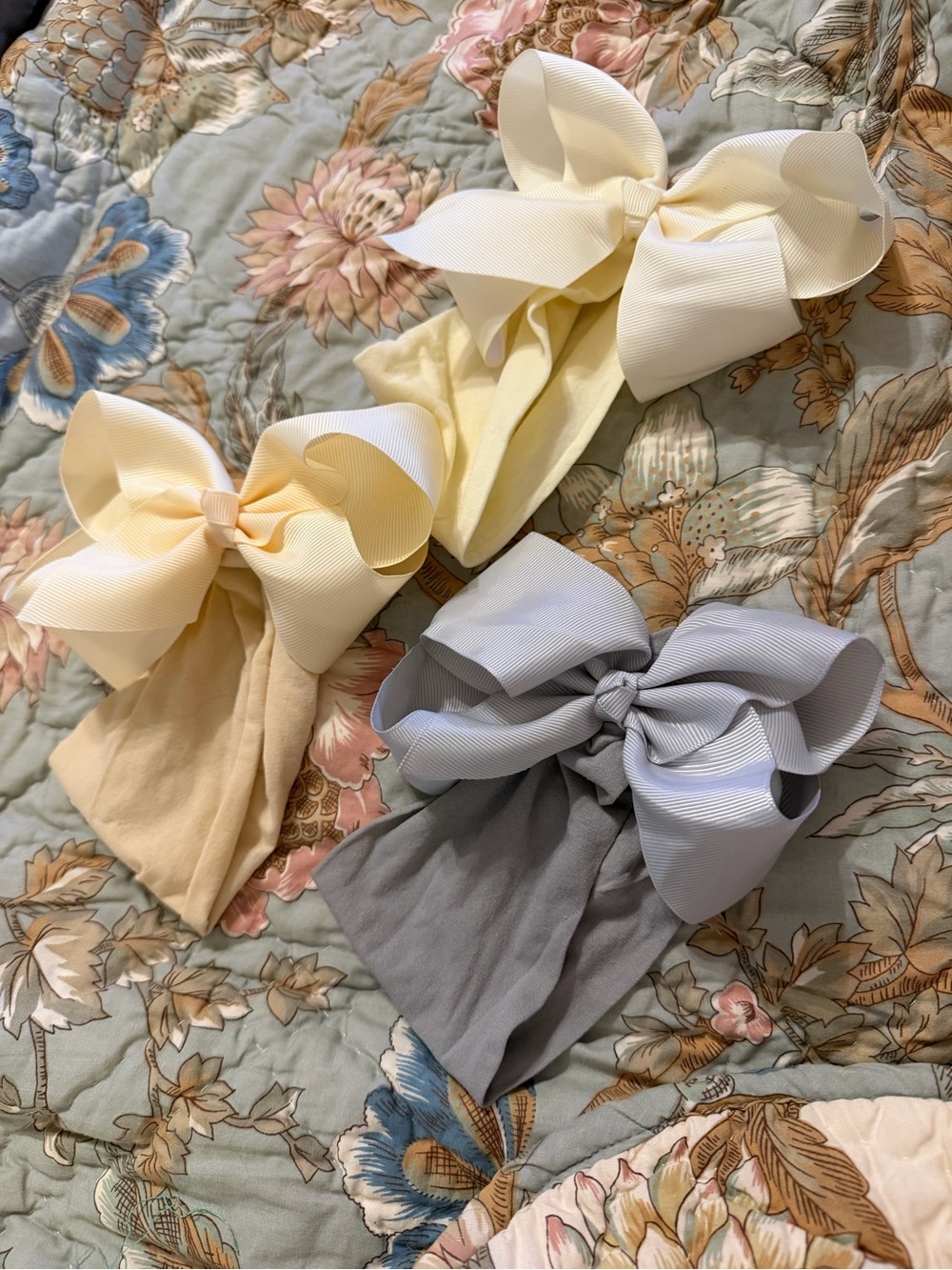 Set of three infant headband/bows